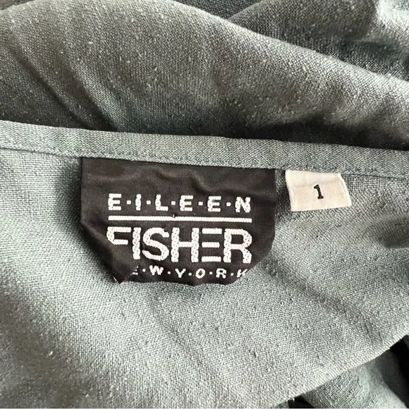 Vintage Eileen Fisher Nori drawstring waist shirttail hem jacket L large - Picture 3 of 5